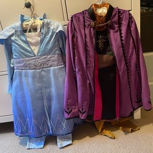 Frozen 2 Anna and Elsa Costumes 4t